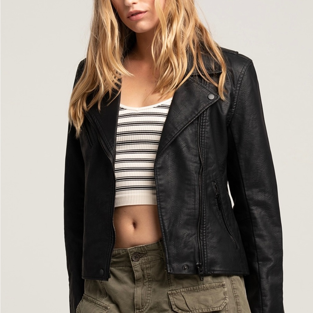 BlankNYC Vegan Leather Jacket Size Small